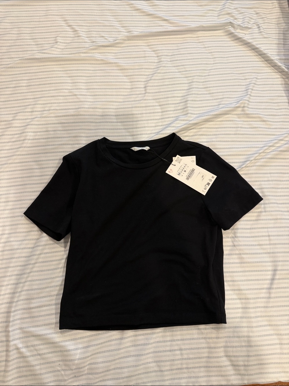 Zara Kids Black Short-Sleeve Tee